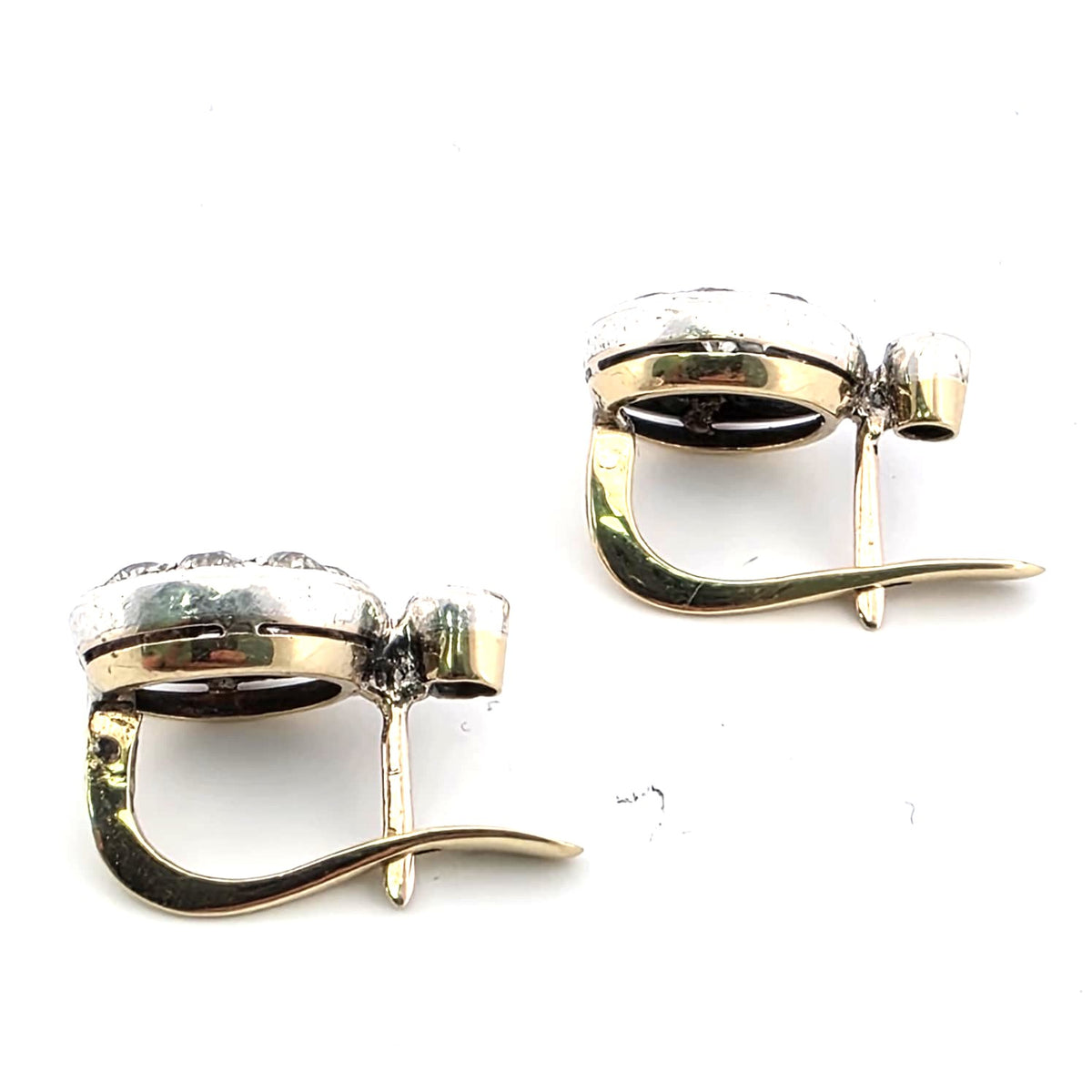 Boucles d'oreilles Dormeuses en or jaune et diamants