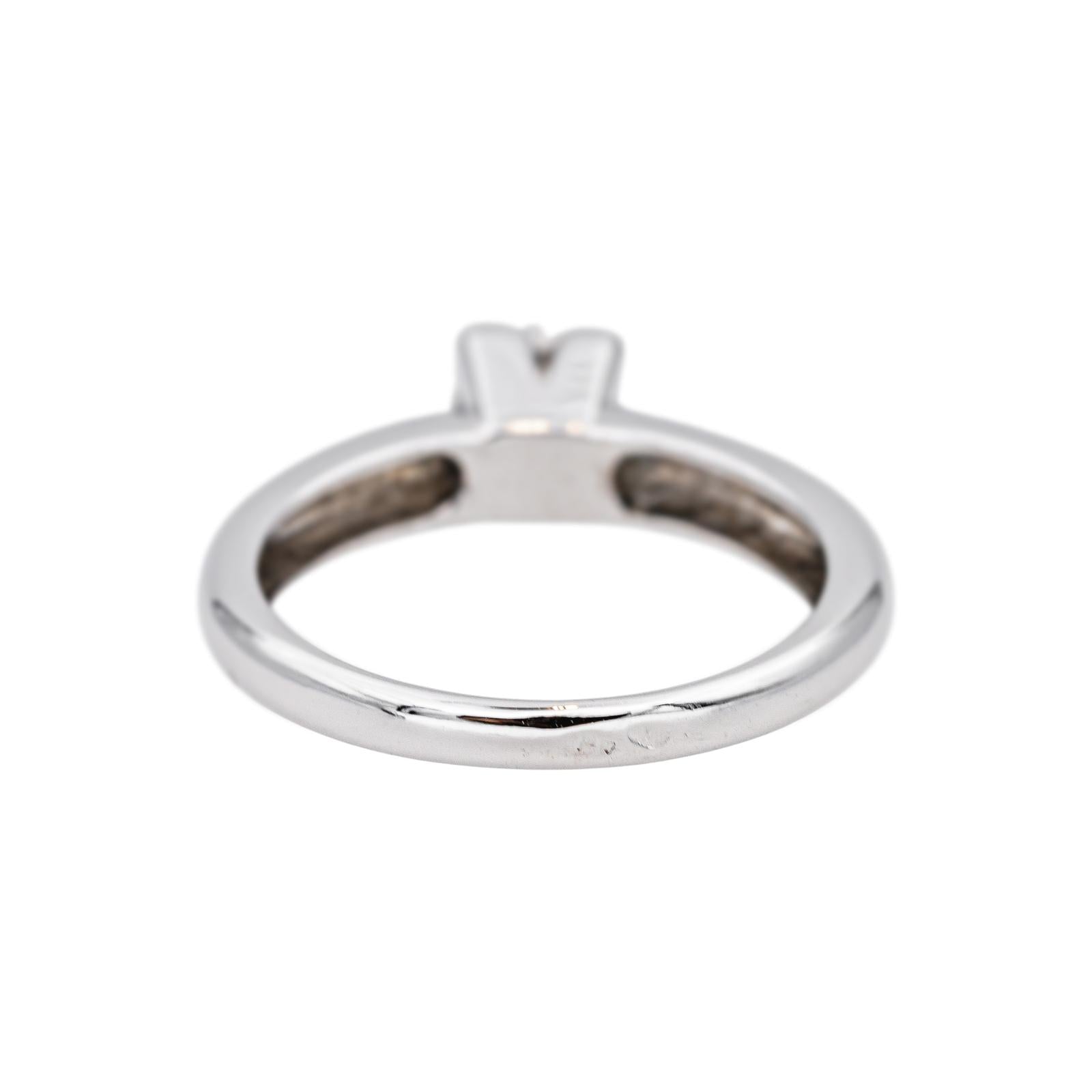 Bague Solitaire Or blanc Diamant