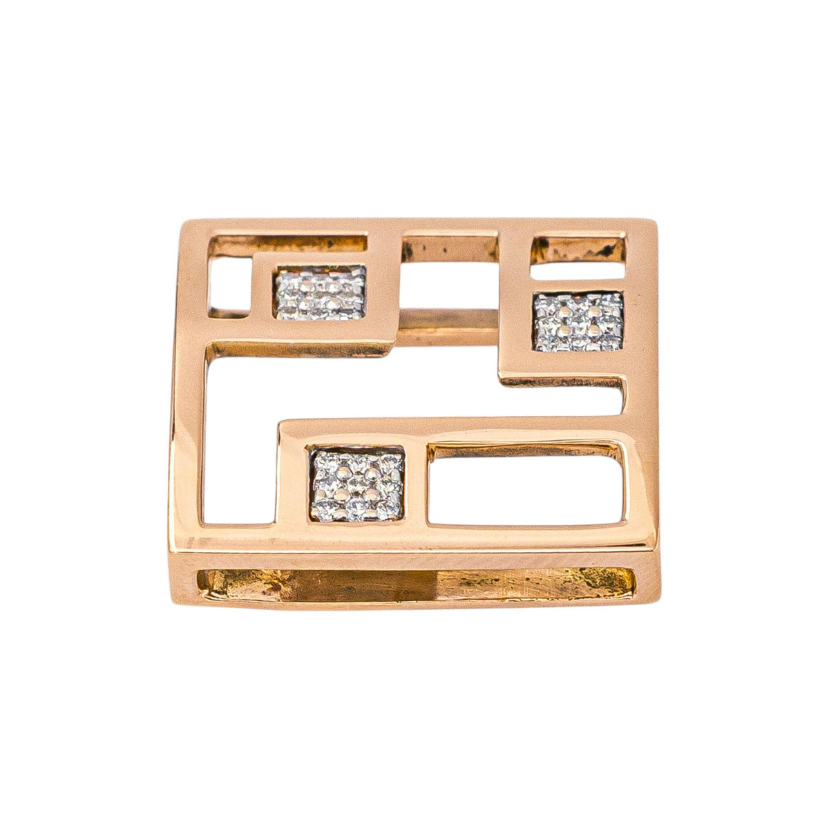 Garel Pendentif  Or rose Diamant