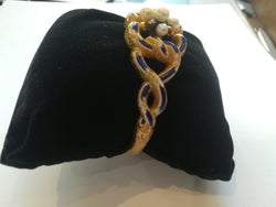 Bracelet ancien Or Email Perles Diamants
