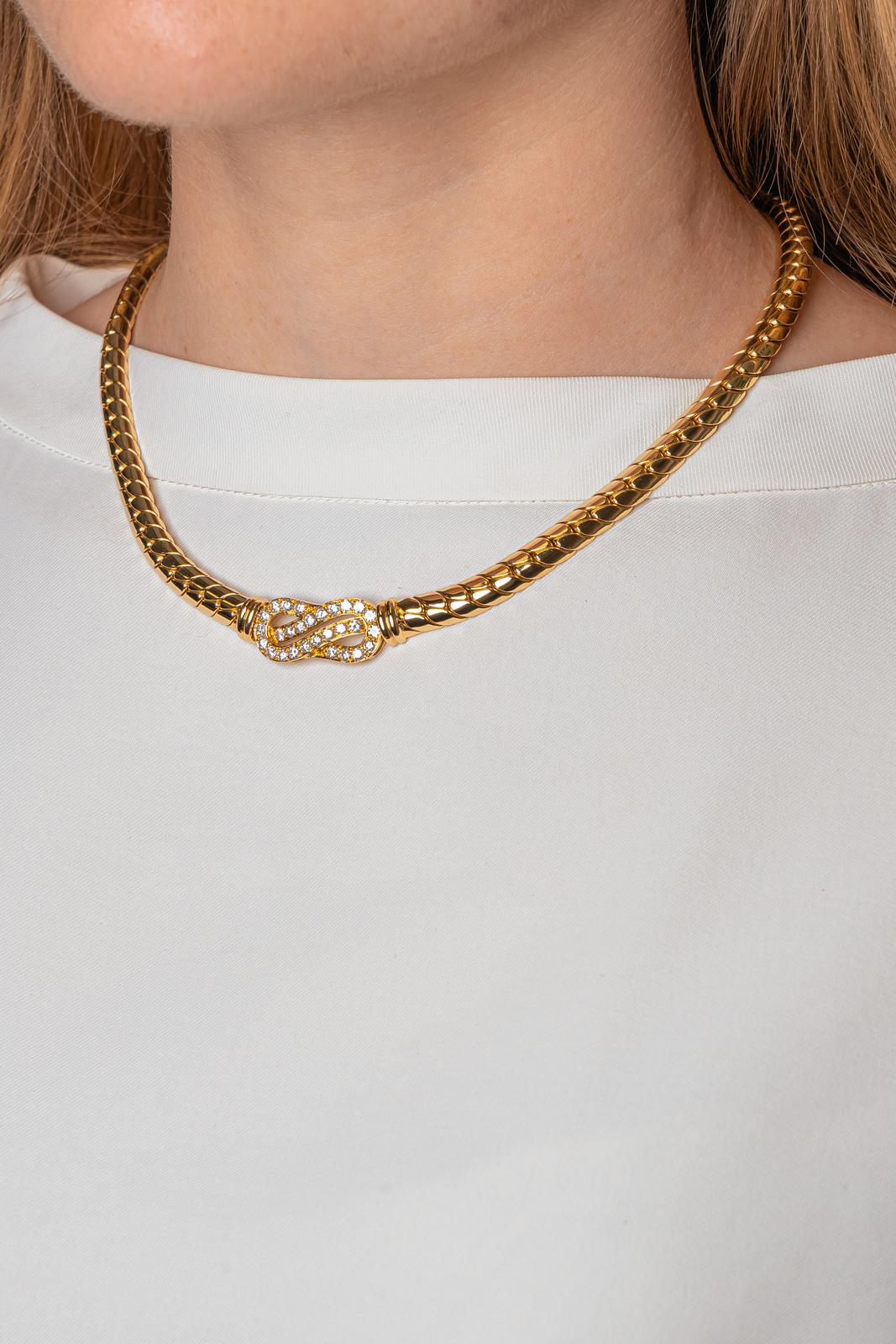 Collier Or jaune Diamant