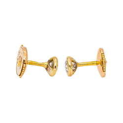 Boucles d'oreilles  Puces Or rose  Diamant