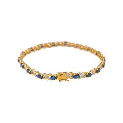 Bracelet Or jaune Saphir