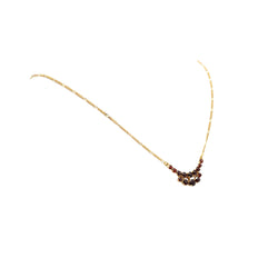 Collier Pendentif en or jaune et grenats