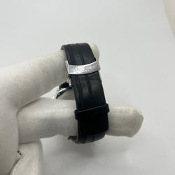 Montre CHAUMET "Dandy" en acier et cuir