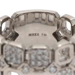 Bague Bandeau en or blanc et diamants