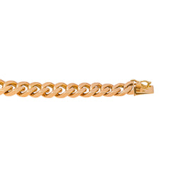 Collier maille Gourmette Or rose