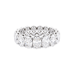 Bague Alliance en or blanc et diamants