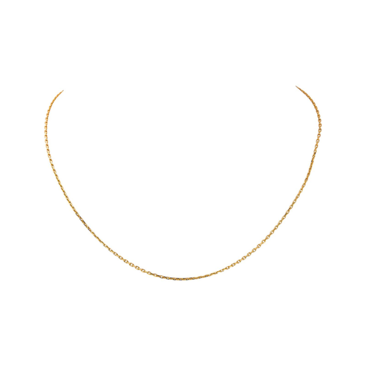 Collier maille Forçat Or jaune