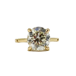 Bague Solitaire en or jaune et diamant