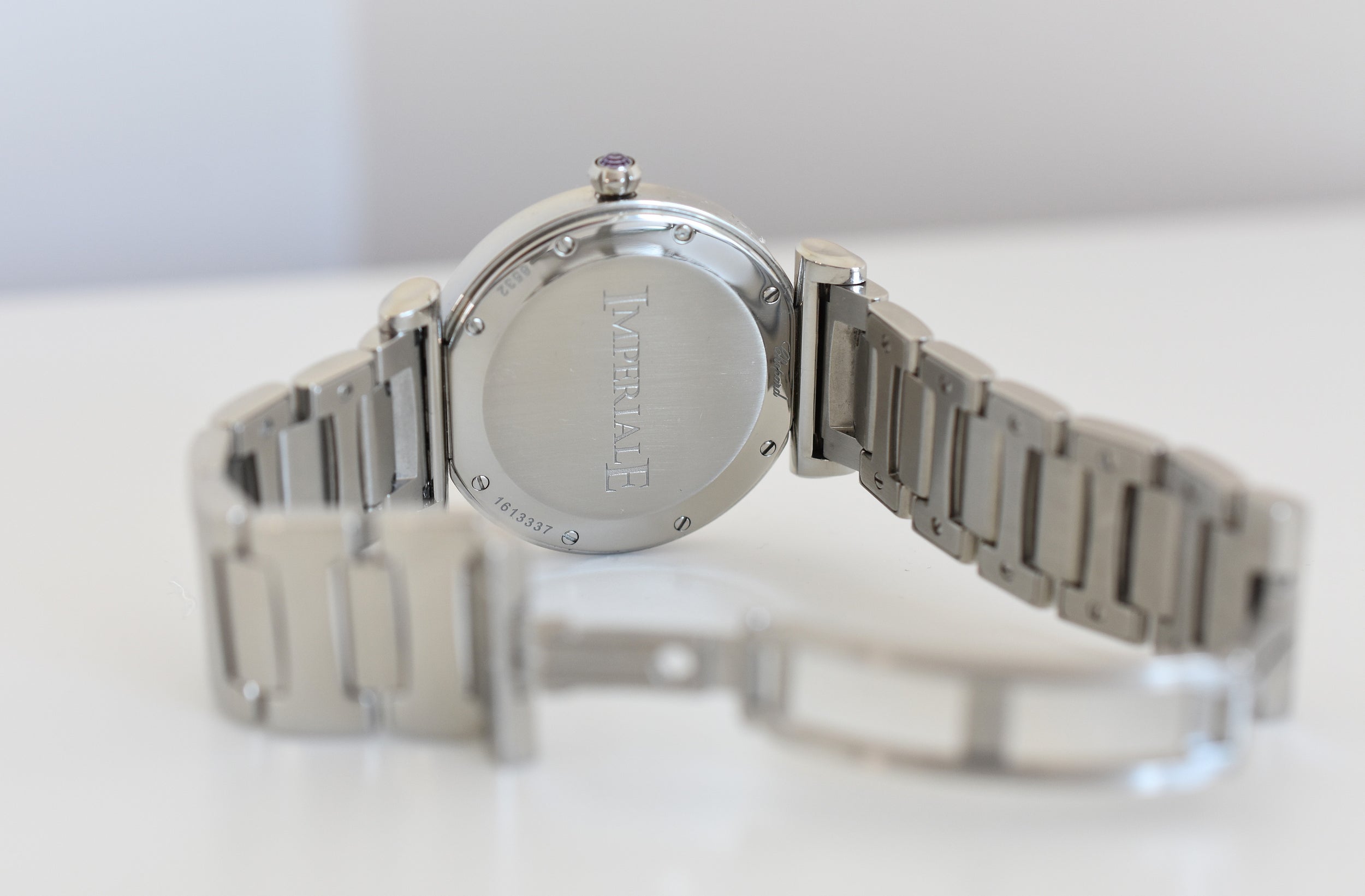 Montre CHOPARD "Impériale" en acier, améthyste et diamants