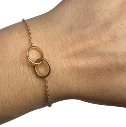Bracelet Maille CARTIER "Baby Love" en or rose
