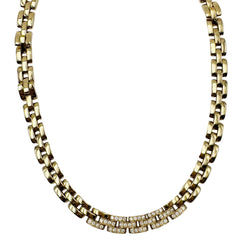 Collier Maille CARTIER "Panthère" en or jaune et diamants