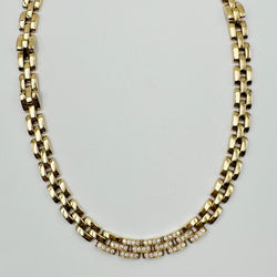 Collier Maille CARTIER "Panthère" en or jaune et diamants