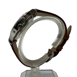 Montre JAEGER-LECOULTRE "Master Control" en acier et cuir