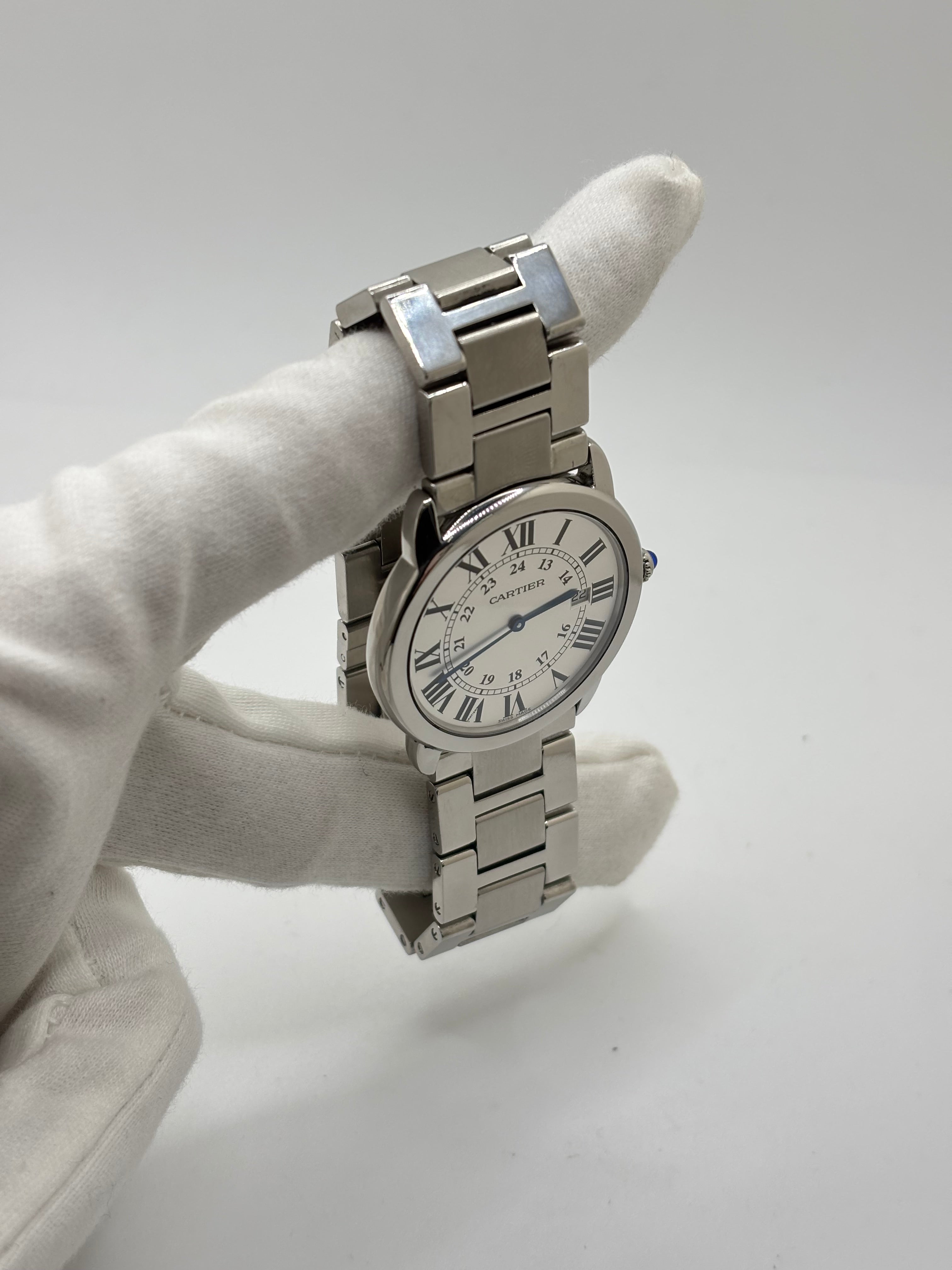 Montre CARTIER "Ronde Solo" en acier