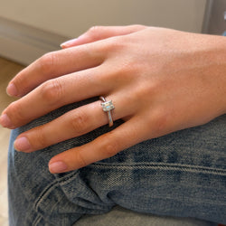 Bague Solitaire en or blanc et diamant