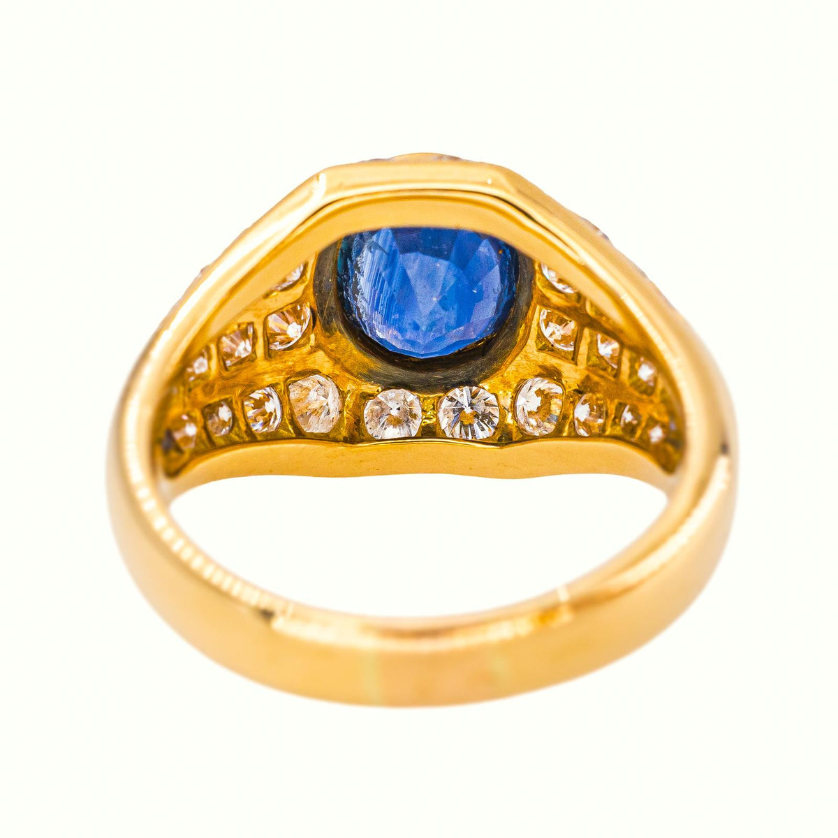 Bague Or jaune Saphir