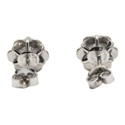 Boucles d'oreilles Puces en or blanc et diamants