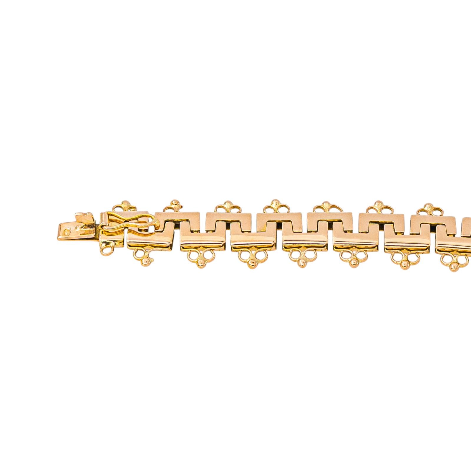 Collier maille de grecques Or rose