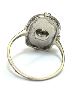 Bague Solitaire en platine et diamant