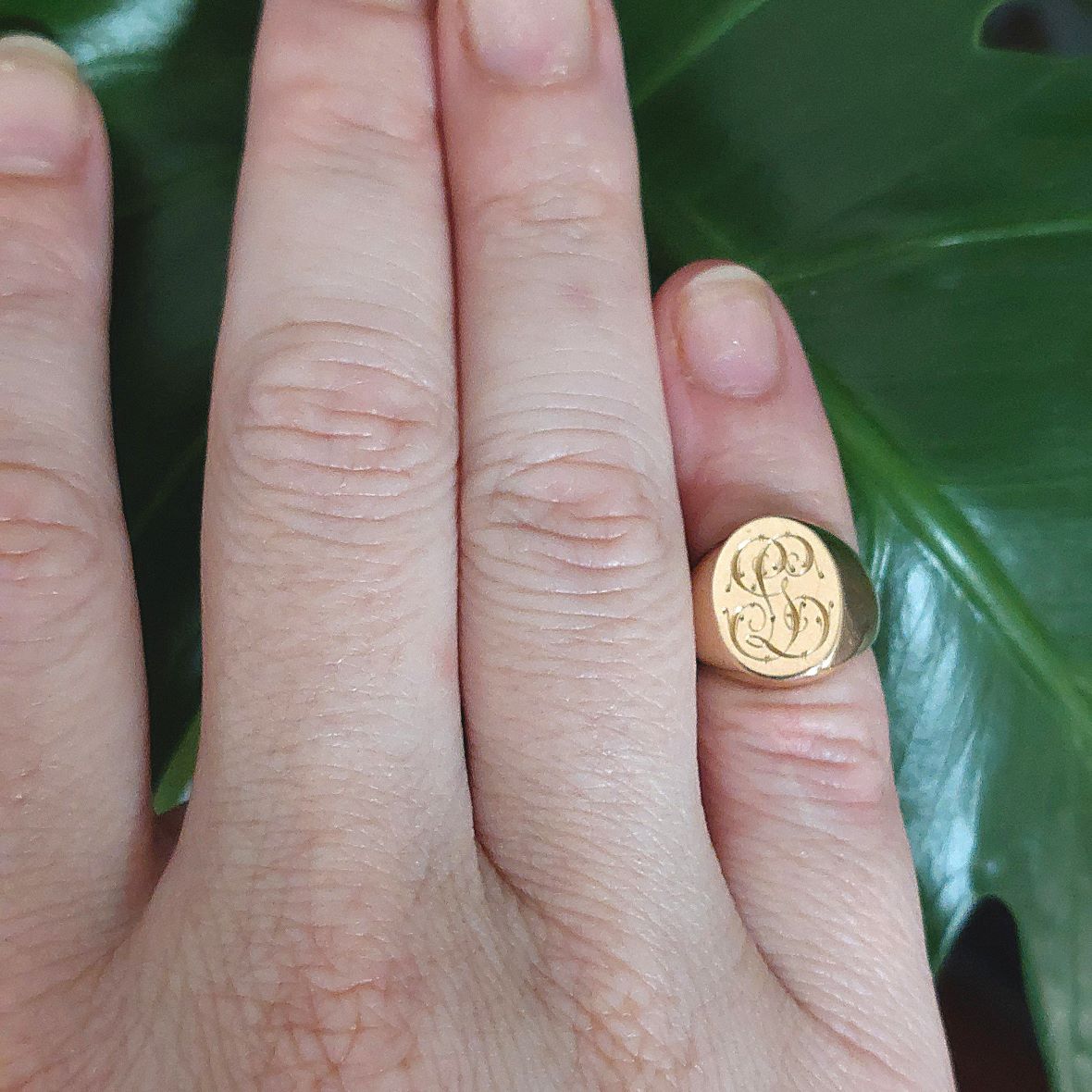 Bague Chevalière en or jaune