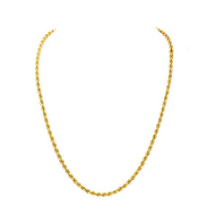 Collier Maille Corde Or jaune