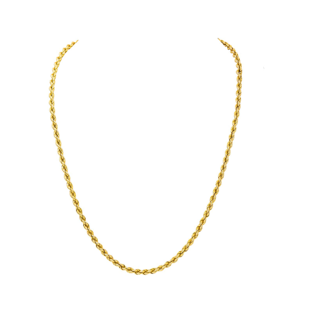 Collier Maille Corde Or jaune