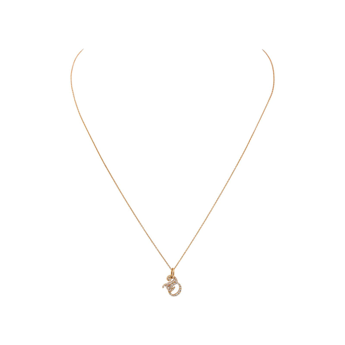 Ginette NY Collier  20 Or rose  Diamant