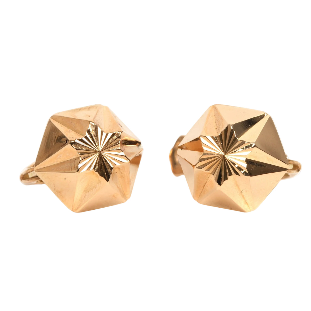 Boucles d'oreilles Dormeuses en or jaune