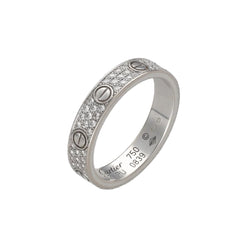 Bague Alliance CARTIER "Love" en or blanc et diamants