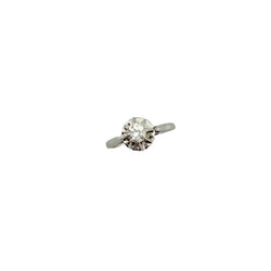 Bague Solitaire en or blanc et diamant