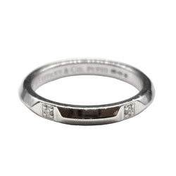 Bague Alliance TIFFANY & CO. "Tiffany True" en platine et diamants