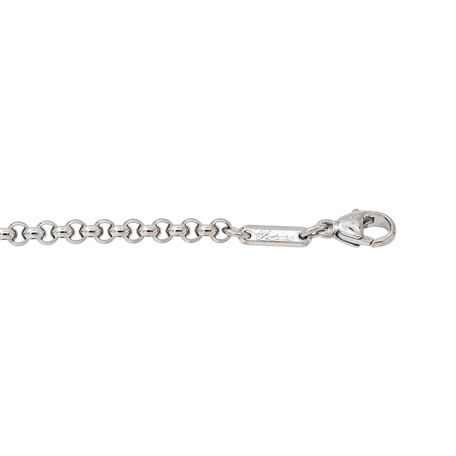 Chopard Collier Happy Diamonds Or blanc Diamant