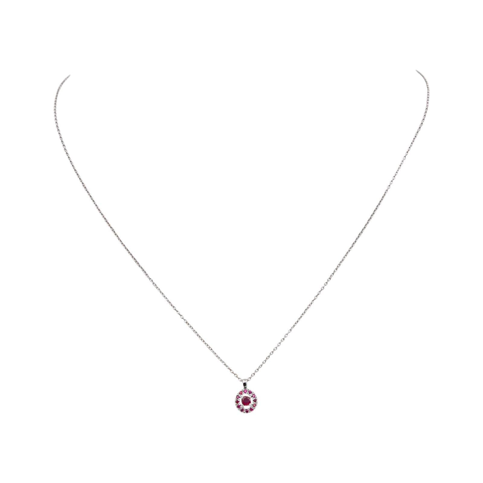 Mauboussin Collier Vie, Volupté & Passion Or blanc Rubis