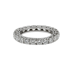 Bague Alliance en or blanc et diamants