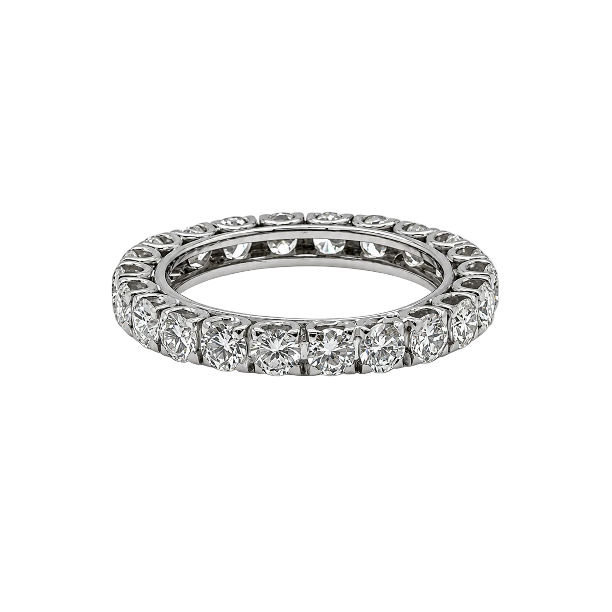 Bague Alliance en or blanc et diamants