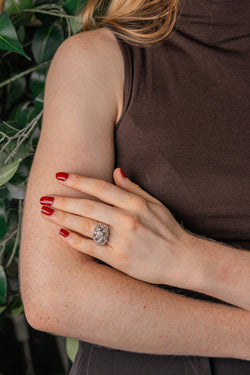 Bague Dôme Platine Diamant