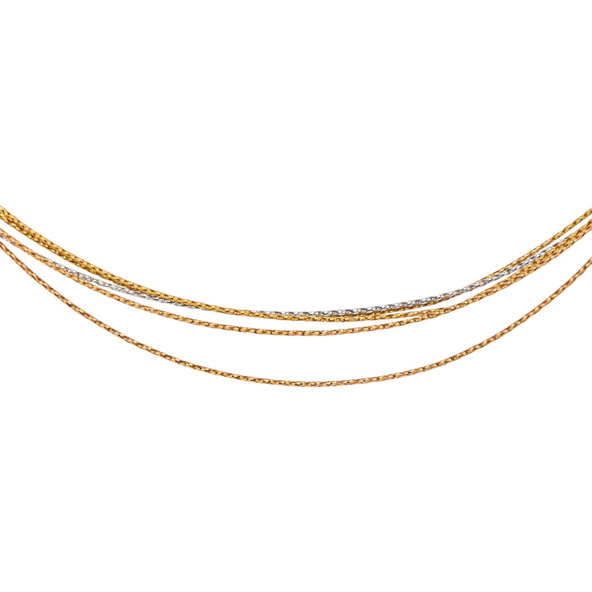 Collier Maille tressée Or jaune