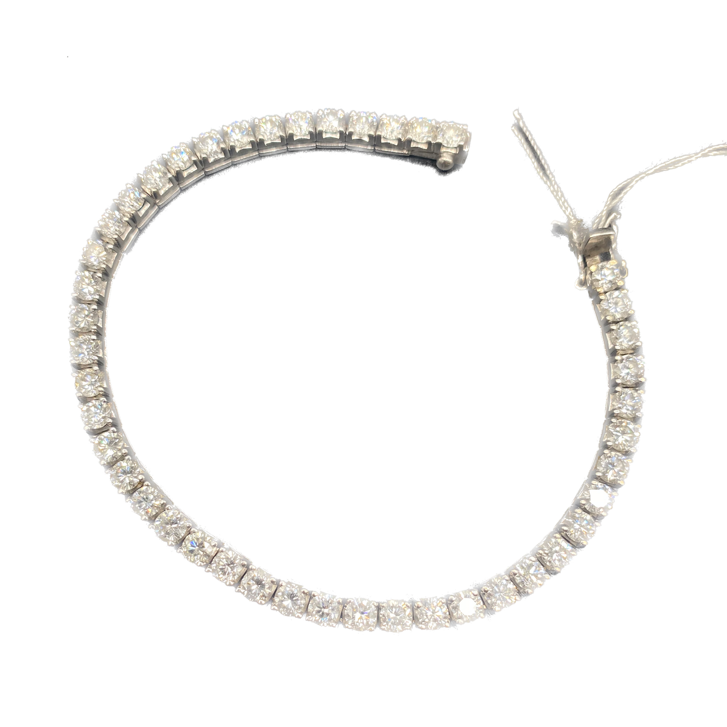 Bracelet Ligne en or blanc et diamants
