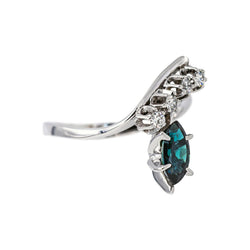 Bague Or blanc Saphir
