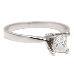 Bague Solitaire en or blanc et diamant