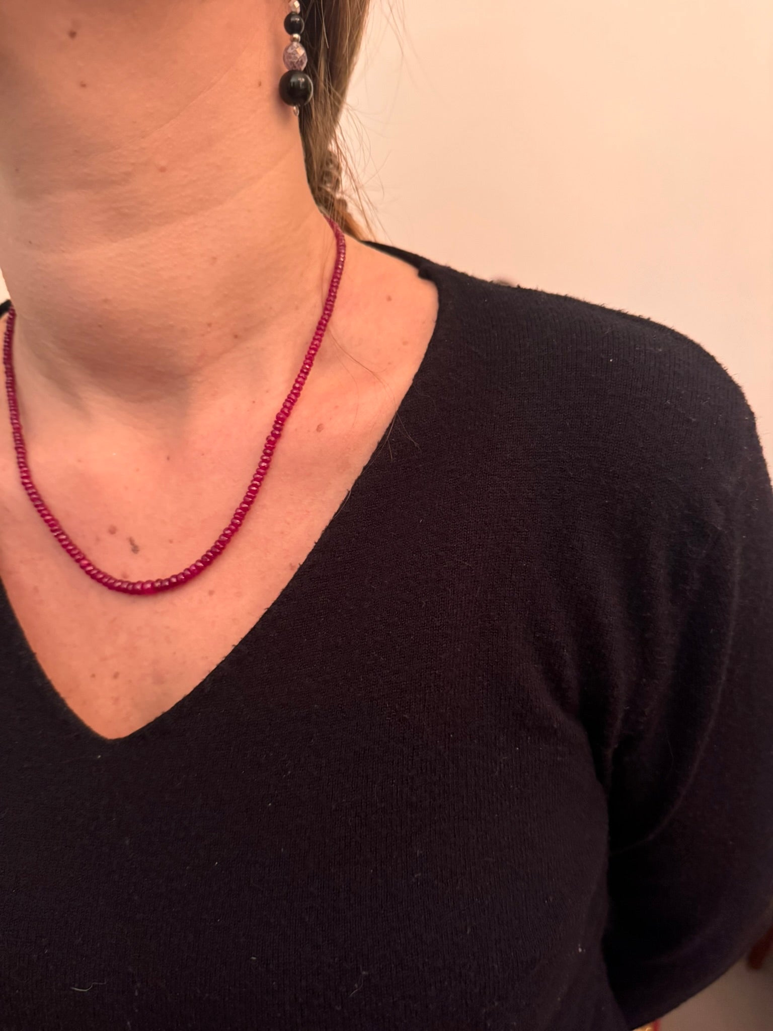 Collier de Perles en rubis