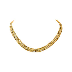 Collier Maille tressée Or jaune