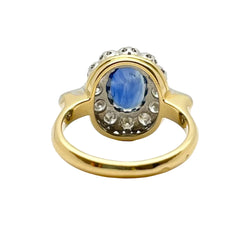 Bague Marguerite en or blanc, or jaune, saphir et diamants