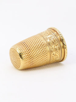 Dé à coudre ART NOUVEAU en or jaune - Castafiore