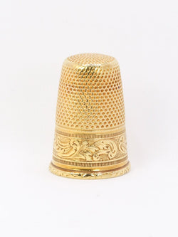 Dé à coudre ART NOUVEAU en or jaune - Castafiore