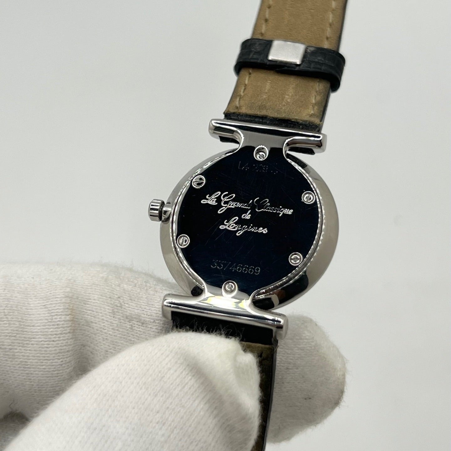Montre LONGINES "La Grande Classique" en acier et cuir