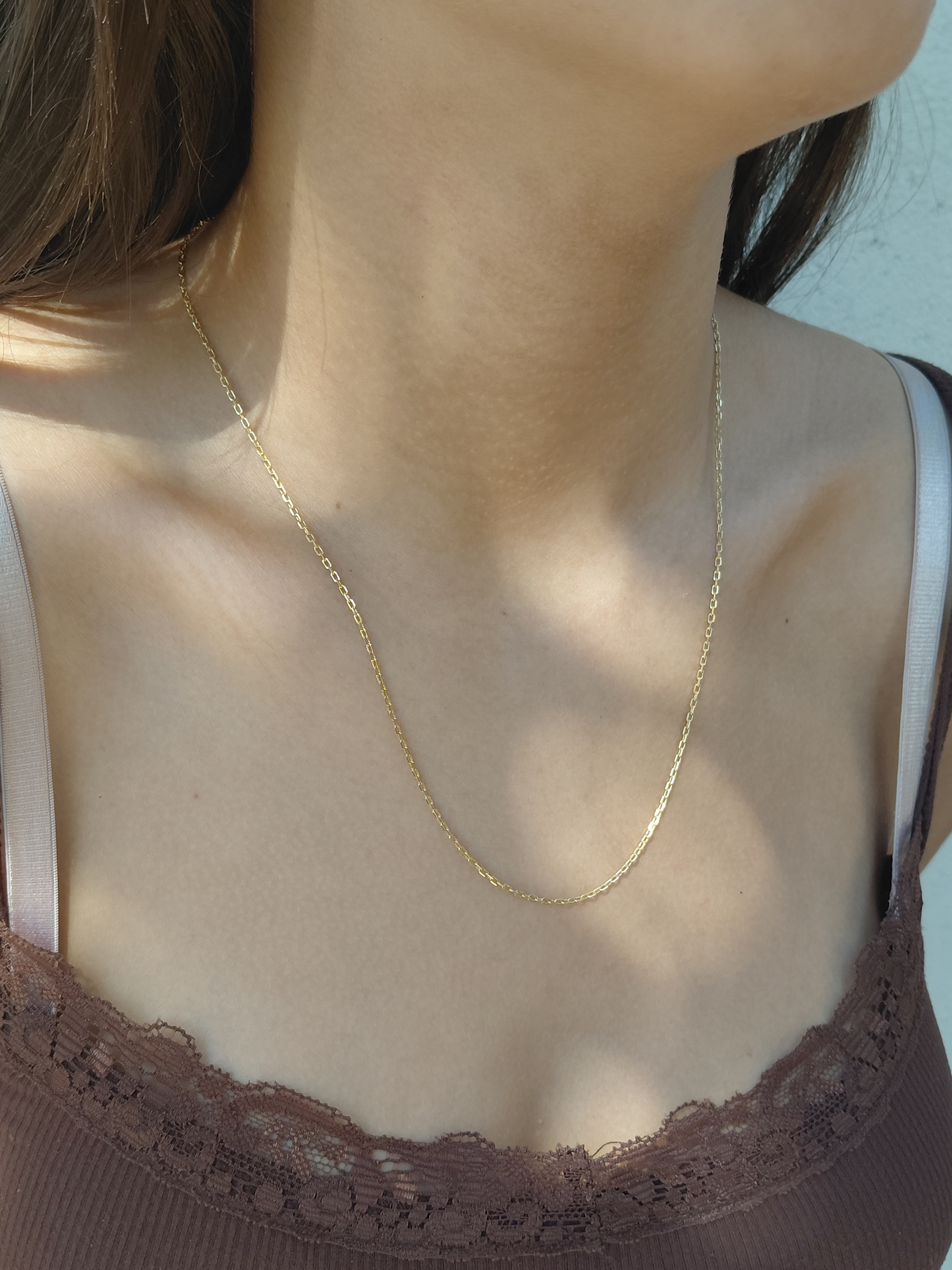 Chaîne en or jaune maille Forçat