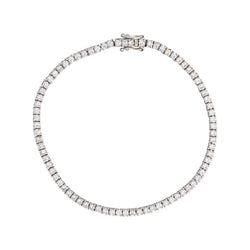 Bracelet Tennis Or blanc Diamant
